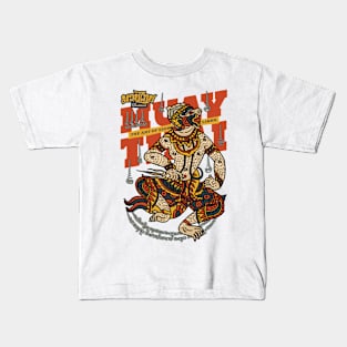 Classic Muay Thai Hanuman Tattoo Kids T-Shirt